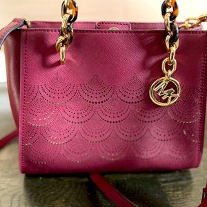 Michael Kors Burgundy Sofia Tote